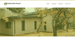 Desktop Screenshot of habitat-bois-massif.com