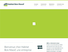 Tablet Screenshot of habitat-bois-massif.com
